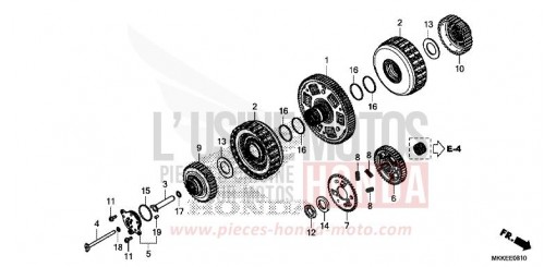 KUPPLUNG (CRF1000D/D2/DL/DL2) CRF1000DK de 2019